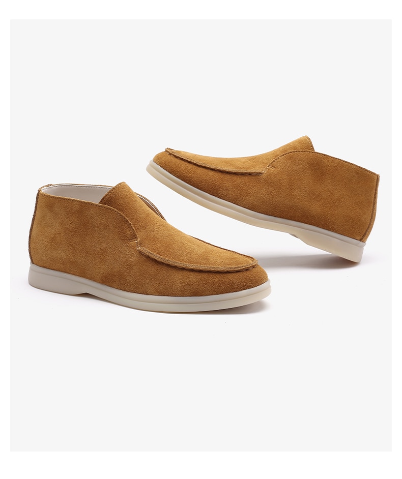 Smile Circle/Spring Women Genuine Leather Nude Flats Casual Shoes Slip-On Penny loafers Autumn Ladies Lazy shoes