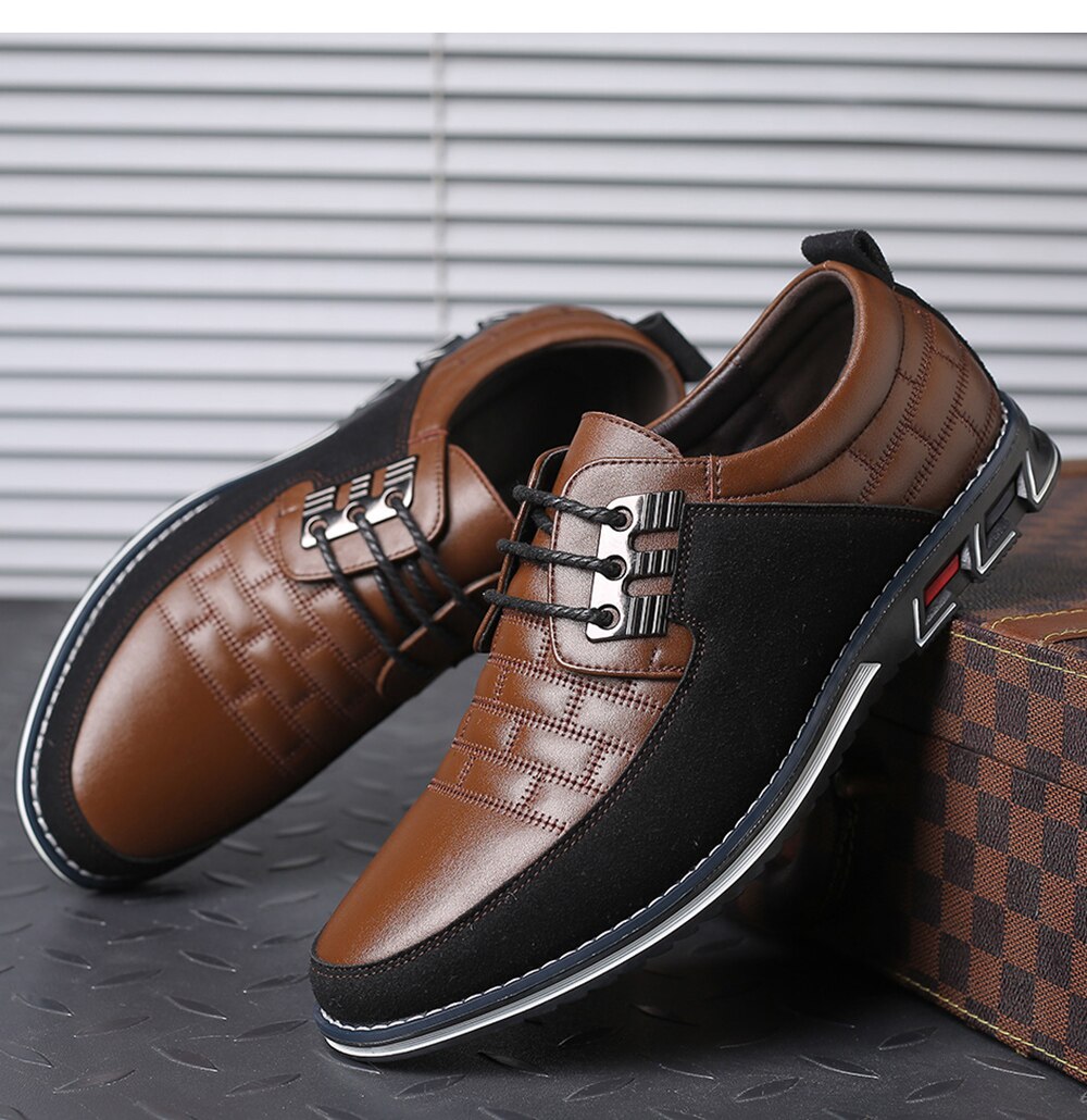 High Quality Big Size Casual Shoes Men Fashion Business Men Casual Shoes Hot Sale Spring Breathable Casual Men Shoes Black