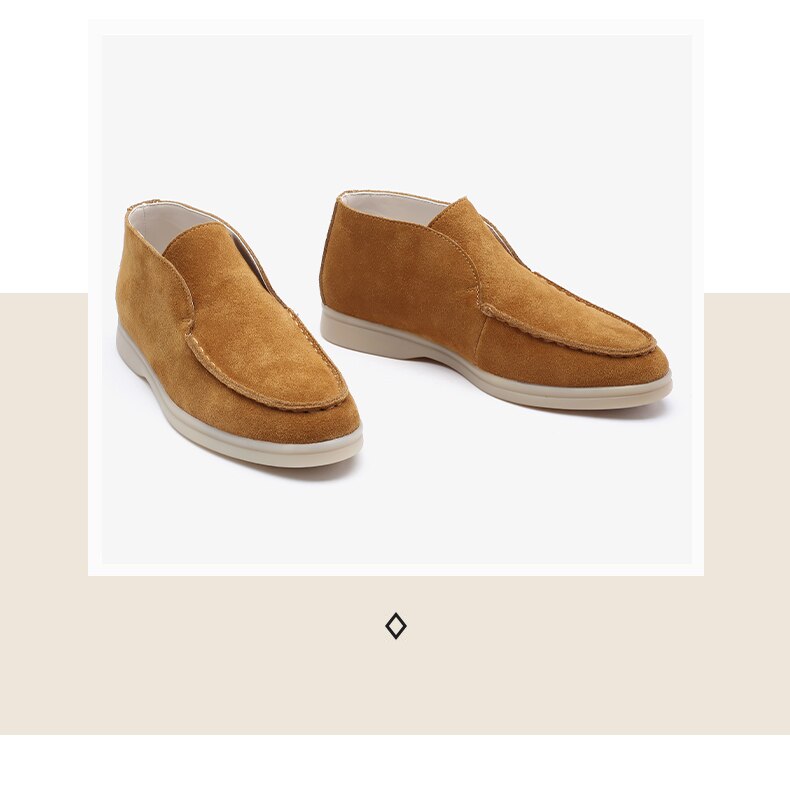 Smile Circle/Spring Women Genuine Leather Nude Flats Casual Shoes Slip-On Penny loafers Autumn Ladies Lazy shoes