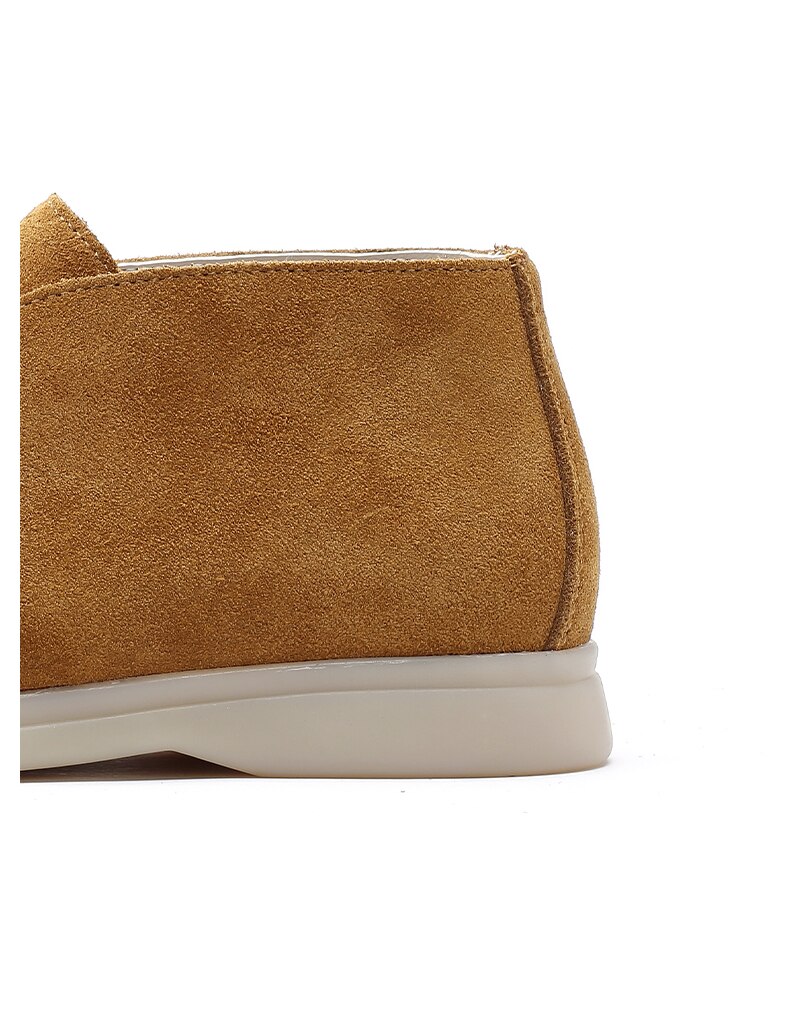 Smile Circle/Spring Women Genuine Leather Nude Flats Casual Shoes Slip-On Penny loafers Autumn Ladies Lazy shoes