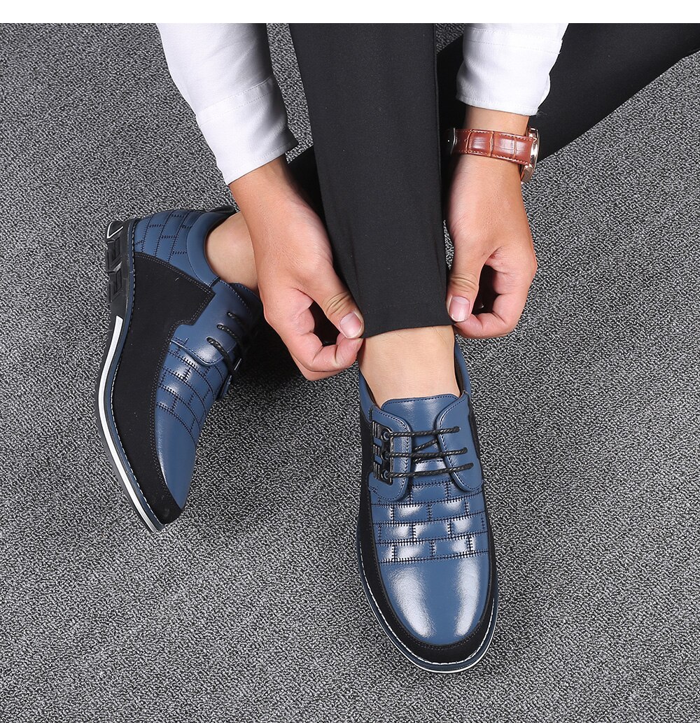 High Quality Big Size Casual Shoes Men Fashion Business Men Casual Shoes Hot Sale Spring Breathable Casual Men Shoes Black